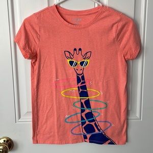 Giraffe print tee